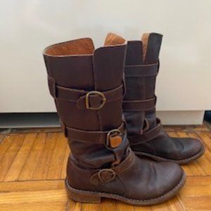 7040 Eternity Brown Leather Boots | Size 38 (8)